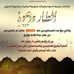 جمعية الدعوة بالخفجي تدعو لعقد اجتماع الجمعية العمومية الأول (عادية / وغير عادية) لعام 2022